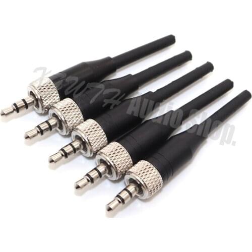 3.5mm 1/8" Stereo Screw Lock Audio Spare Plug Connector Adapter For Sennheiser Sony Tie Clip Lavalier Mic Headset Microphone DIY