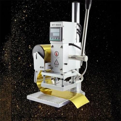 8*10cm Multi-function Digital Display Paper Leather Wood Hot Stamping Machine Label Trademark Brand Hot Stamp Embossing Machine