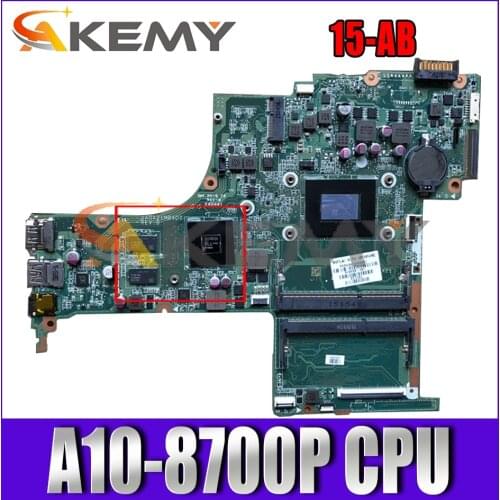 809408-501 809408-601 For HP Pavilion 15-AB AM870P Laptop Motherboard DA0X21MB6D0 216-086401 DDR3 Notebook Mainboard