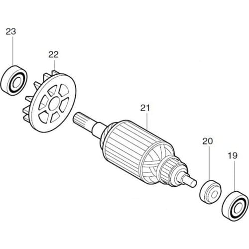 AC220-240V MAKITA 511958-3 Rotor Motor Armature for HP1320S Rotor