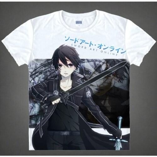 Alfheim Online ALO T-Shirt Sinon Shirt Cute mens T-Shirts Anime clothes cute kawaii cool t-shirts Japan Anime boy cool clothes a