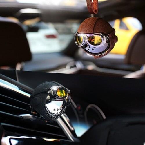 Creative Car Air Freshener Classic Airborne Division Car Diffuser Genuine Leather Strap Hanging Car Perfume Fragrance Scent