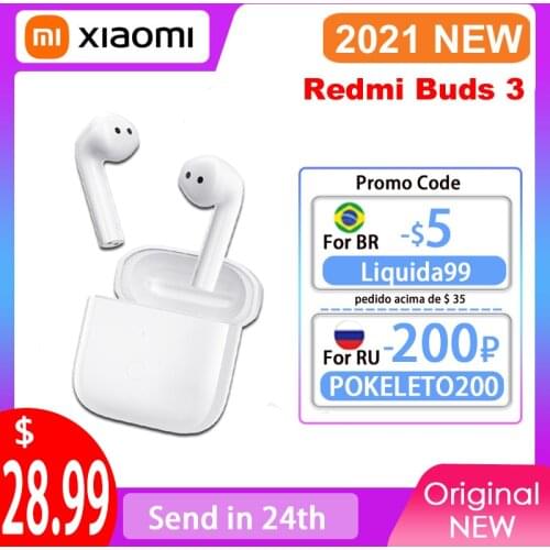 Xiaomi Redmi Buds 3 TWS Wireless Bluetooth-compatible Earphones IP54 waterproof headphones MIUI connect for smartphone
