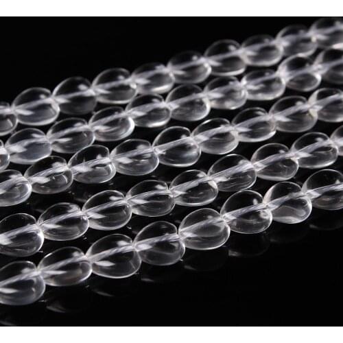 Natural White Crystal Gemstone Heart Carved Quartz 8 10 12mm Round Beads Accessories for Necklace Bracelet DIY Jewelry Making