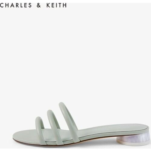CHARLES＆KEITH New Arrival for Summer 2020 CK1-70390295Women sandals e heel Toe strap Thin strap Casual fashion sandals