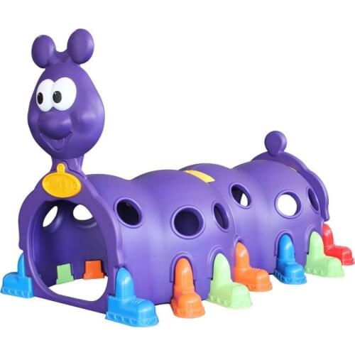 Kindergarten caterpillar crawling tunnel tent toy kids Drill holes Game house Indoor outdoor cartoon animals tent kids gift