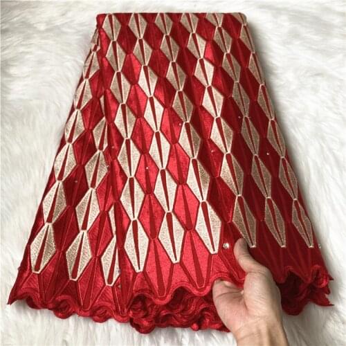 Brode suisse 100%coton african lace fabric nigeria lace embroidery lace fabric jacquard brocade fabric high quality 5yard