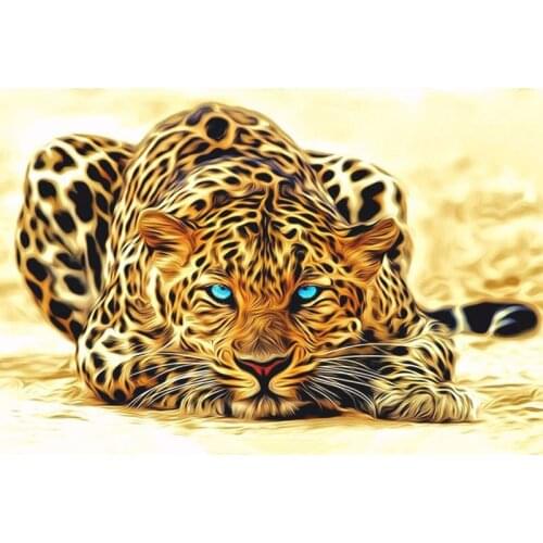 Painting By Numbers DIY Dropshipping 40x50cm The beauty of the cheetah Animal Handmade Gift For Adult Unique Gift Home Decor