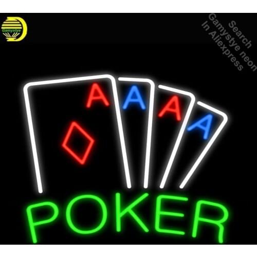 Buy Neon Signs for your Casino Poker Game room Handmade Glass tube neon light for sale Advertise lights Super Bright