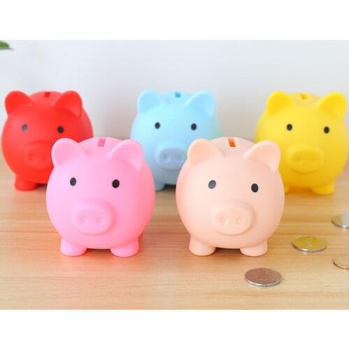 Cartoon Pig Money Bank Coins Storage Box Kids Toys Birthday Gift Home Decor Money Saving Boxes Children Piggy Money Bank
