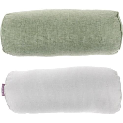 2pieces Soft Bolsters With Washable Velvet Pillowcase Long Cushions Pillow Lumbar Neck Support Neck