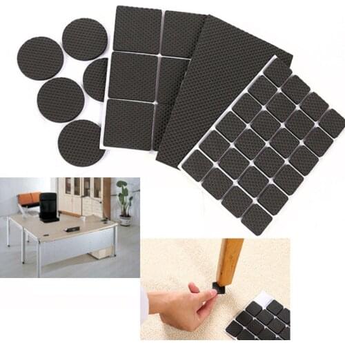 Leg Antiskid Chair Wearproof Soft Non Slip Adhesive Floor Felt Pads Feet Neonychium Furniture 1-24PCS Anti Slip Table Mats