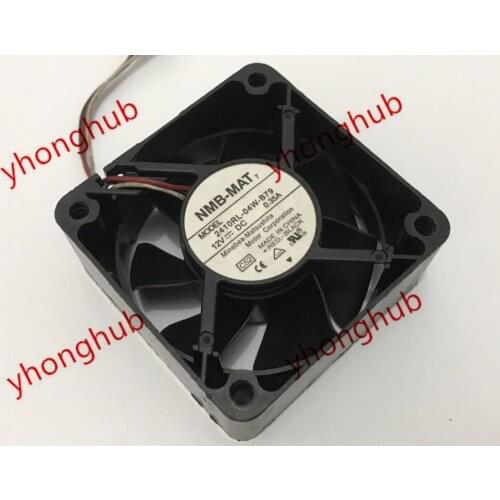 NMB-MAT 2410RL-04W-B79 C52 DC 12V 0.35A 3-Wire 60x60x25mm Server Cooling Fan
