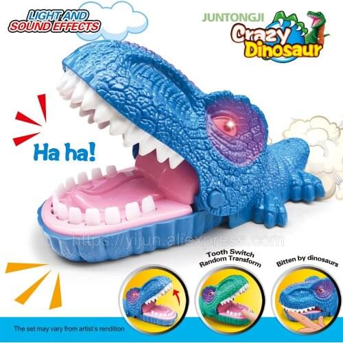 New Creative Practical Jokes Dinosaur Dentist Game Toy party games for kids Funny Dinosaur Crazy Biting Hand Finger