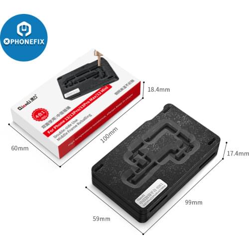 QianLi Middle Frame Reballing Platform Motherboard Fixture BGA Reballing Stencil for iPhone X XS MAX 11 11pro 12 12mini Pro max