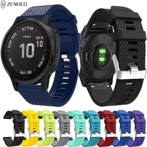 20mm Silicone Watch Strap For Garmin Fenix ​​6S Quick Release Bracelet Band For Garmin Fenix ​​5S/​​5S Plus Smart Watch Band