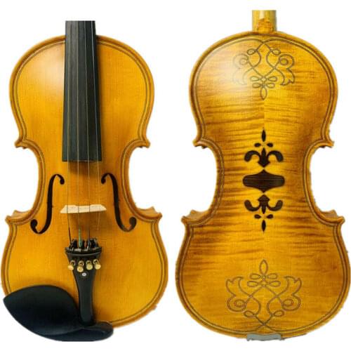 SONG Brand master 5 strings violin 4/4,loud and rich sound,drawing in the back#12071