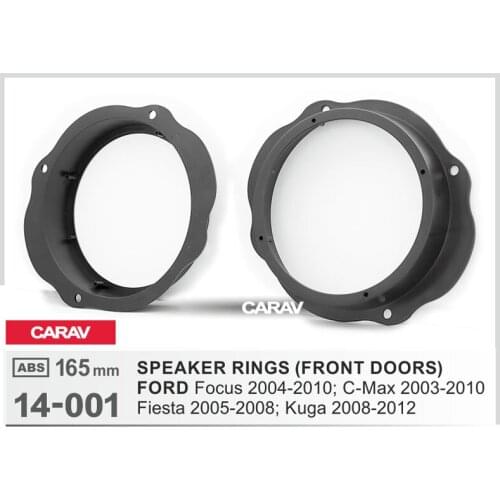 2pcs/set Universal Car Speaker Adapter Bracket Plate ABS Automobiles Speaker Bracket for FORD C-Max Fiesta CARAV 14-001