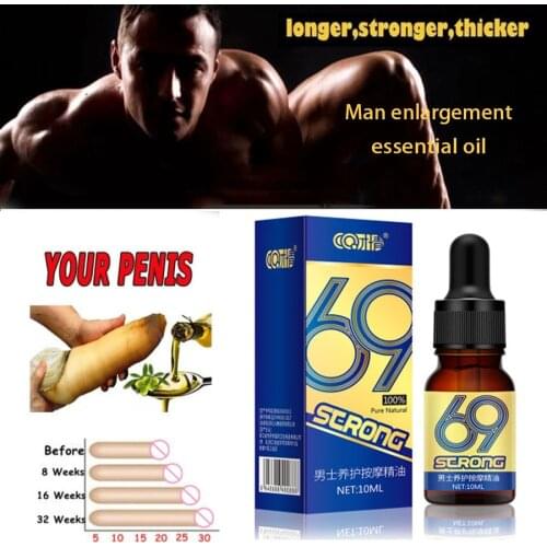 Penis Thickening Growth Man Massage Oil Cock Erection Enhance Men Health Care Penile Growth Bigger Enlarger Essential Oil 10ML