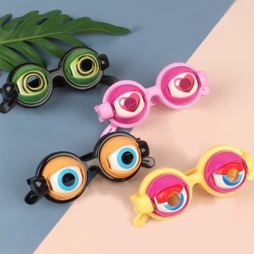 Funny Prank Glasses Toys Horror Eyeball Dropping Glasses Crazy Eyes Toy for Kids