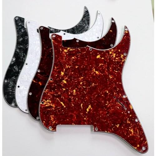 SSS/SSH 62 US standard Tortoise ST guitar pickguard with full size aluminum shield foil and real celluloid top for guitar strat