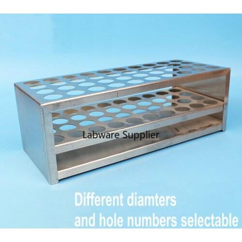1piece/lot Dia 17.5mm to 30mm Stainless Steel Test Tube Rack Holder, Test tube Stand Shelf support 12hole to 100holes