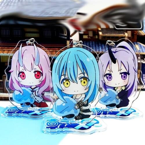 1pcs Anime That Time I Got Reincarnated as a Slime Acrylic Stand Figure Keychain Cosplay Prop Decor Pendant Women Men Keyring