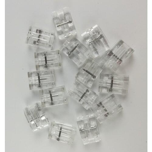 10PCS Household Sewing Machine Parts Presser Foot Invisible Zipper Foot Plastic for Singer Brother White for Juki for