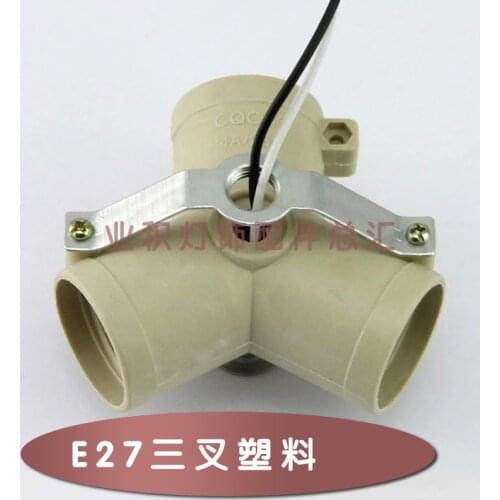 3 head 2 head screw lampholders E27 lamp holder 3 prong chandelier lamp DIY Lighting Accessories