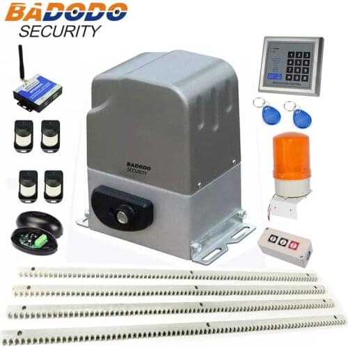 Heavy duty 800kg to 1000kg with 4m 5m racks alcano Automatic sliding gate opener motor operator kit with optional parts