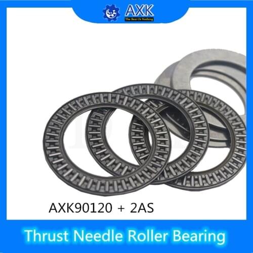 AXK90120 + 2AS Thrust Needle Roller Bearing With Two AS90120 Washers 90*120*6mm ( 1 Pcs) AXK1118 889118 NTB90120 Bearings