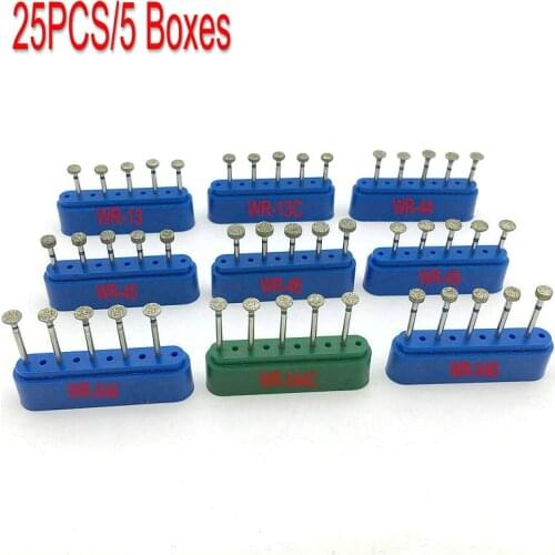 Hot Sale 25pcs/5 Boxes Dental Diamond Burs Drills Polishing Whitening Product WR Series Burs for High Speed Handpiece