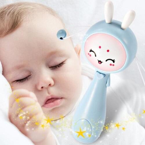 Cartoon Infant Hand Doorbell Drum Rattle Music Toy Baby Toddler Early Educational Toy Gifts