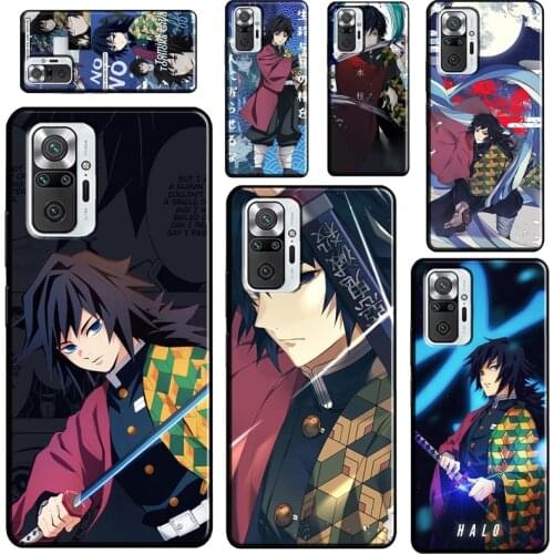 Giyu Tomioka Demon Slayer For Xiaomi Redmi Note 10 Pro Note 9 Pro 8T 9S Note 8 Pro Phone Case For Redmi 9 9C 9T 9A