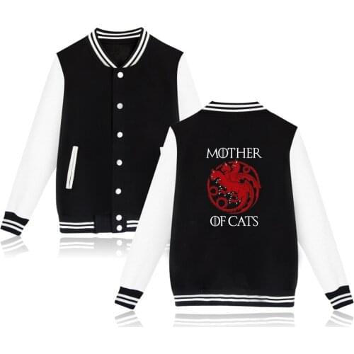 Mother of Cats men/women Jacket baseball clothing casual mens Jackets coat for men hoodies harajuku sweatshirt bomber Jacket
