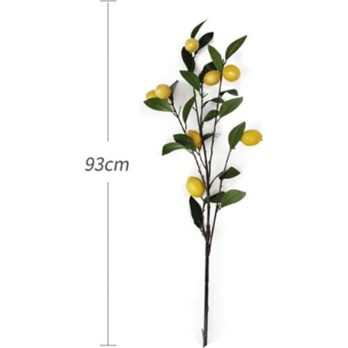 Simulation Lemon Branch Artificial Flower Arrangement Shooting Props Home Wedding Party Decoration