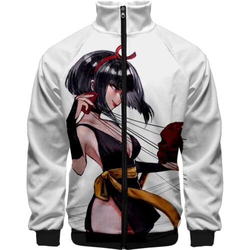 Inuyasha 3D Stand Collar Zipper Jacket men/women Hot Fashion Classic print jacket Anime Inuyasha 3D zipper jacket casual tops