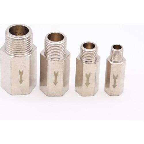1/8" 1/4" 3/8" 1/2" BSP male-to-female pneumatic check valve Full-way check valve for air, water, oil and natural gas