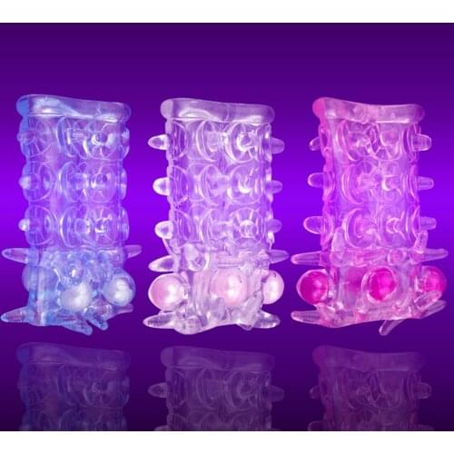 Transparent Bead Penis Sleeves Delay Rings Extender Adult Sex Toys For Male New Arrival
