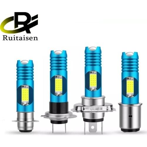 RGB Changeable Car Led H4 H7 Motorcycle Headlight P15D H6 BA20D Wireless Motorcycle Head Lamp DRL LED Bulb Moto Light HS1