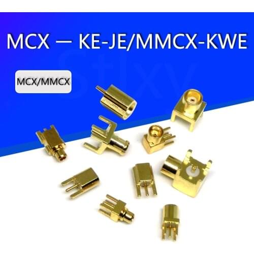 MCX-KE/MMCX-JE female straigh Jack RF Coaxial Connector Adapter for PCB mount / Edge PCB Mount RP-MCX/MMCX