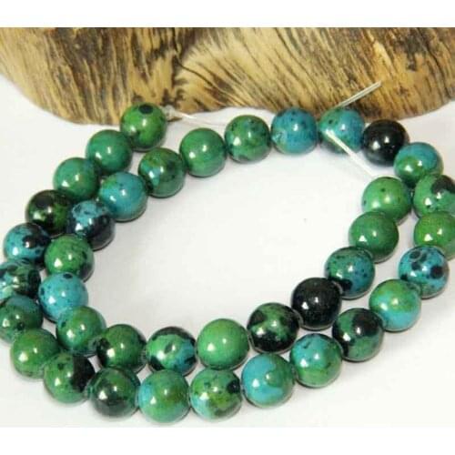 Dark Green Phoenix Stone Round Beads 6mm/8mm/10mm/12mm Natural Stones Healing Chakra Beads for DIY Jewelry Making Findings