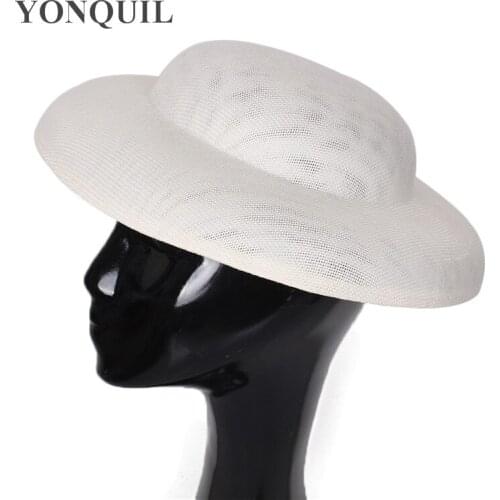 30CM Round Big Size Fascinators Base In Womens Hair Accessories Imitation Sinamay Fascinator Material Wedding Party Headwear