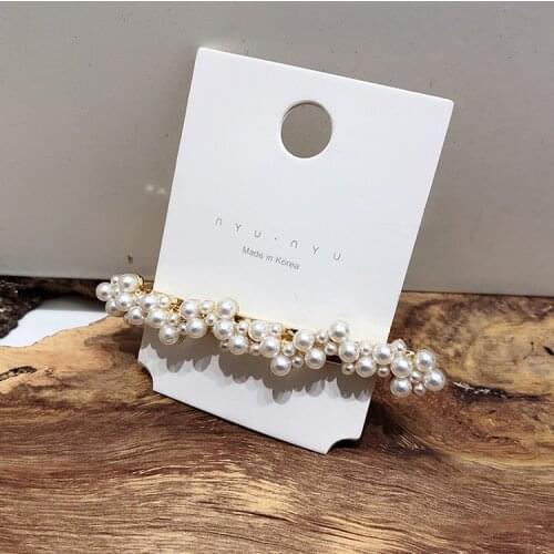 Korea Women Imitation Pearl Spring Hair Clips For Women Hair Holder Tools Fashion Accessories Hairgrips Barrettes