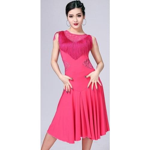 2020 new woman Latin dance dress adult ballroom dance Big swing skirt high quality dance costum