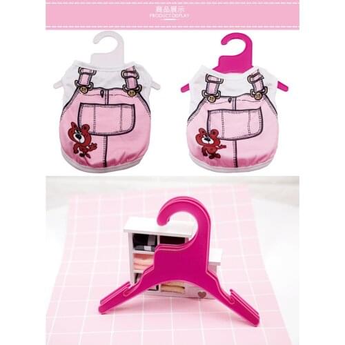 1PC Dog clothes hanger Pet hanger Factory direct sale Rose red childrens small hanger