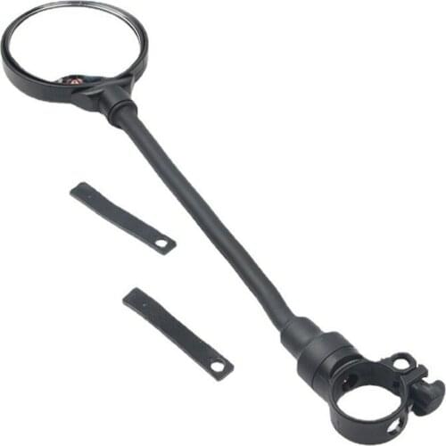 2Pcs MTB Rearview Mirror Flexible Bicycle Safety Round Handlebar Mirror Replacement Conveninently and Simple Installation