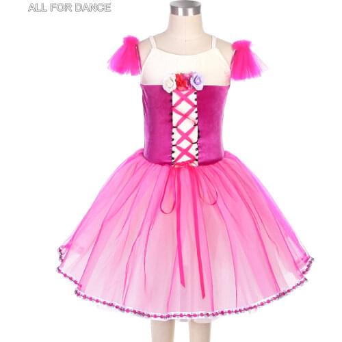 Red Ballet Dance Tutu Costumes Adult Ballerina Tutus Ballet Leotard Dress for Girls and Women Platter Tutu Dresses 21263