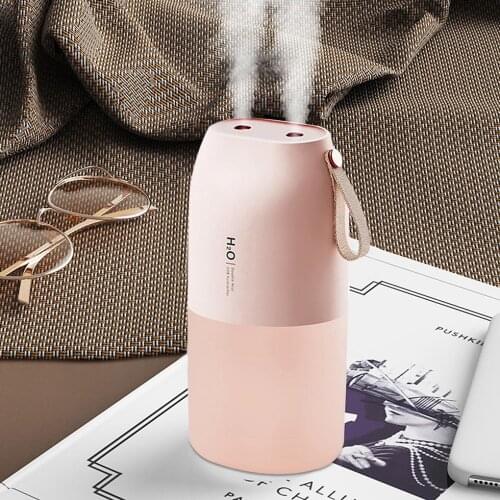 300ml Humidifier for face body Moisturizing 3W Humidifier Wireless Dual Spraying Jet USB Diffuser for Home office Car