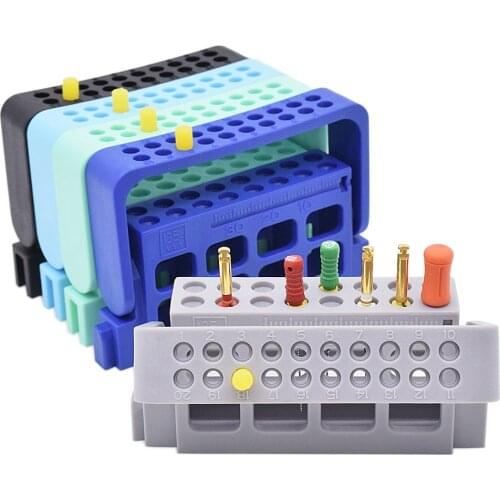 5 PCS Endo Block With Memory Function 16 Holes Endodontic Files Sterilization Holder